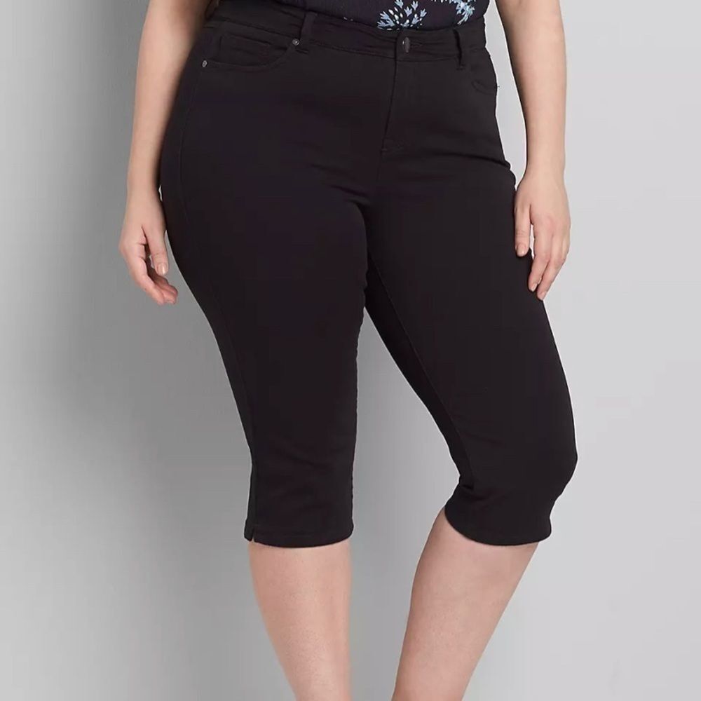 LANE Bryant black high waist skinny capris
